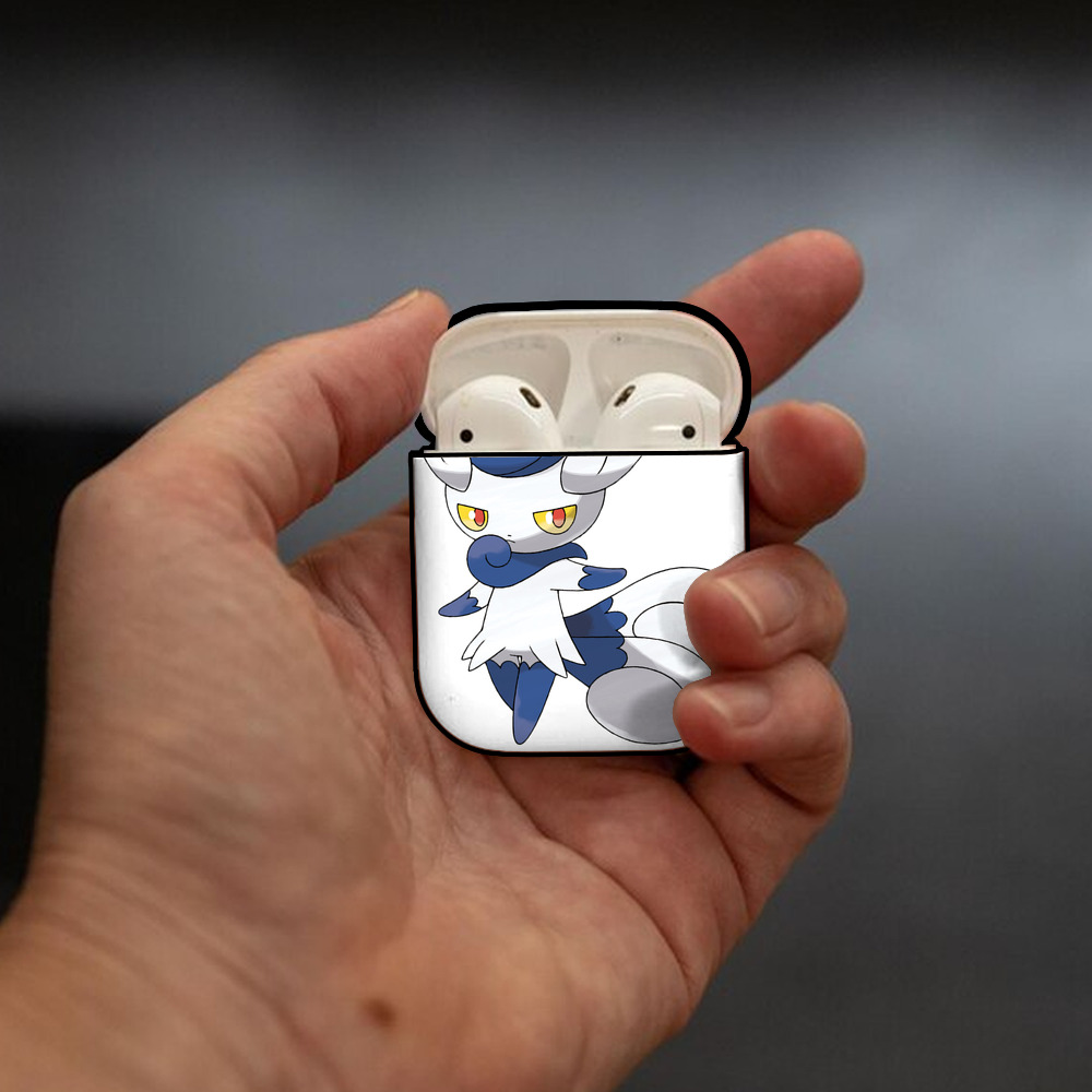 ポケットモンスター Pokémon AirPods 第2世代保護ケース ハードシェル ブラック 耐衝撃・防指紋・カラビナ付き