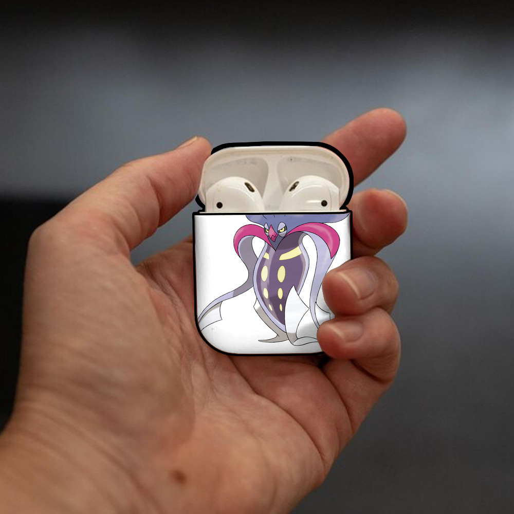 ポケットモンスター Pokémon AirPods 第2世代保護ケース ハードシェル ブラック 耐衝撃・防指紋・カラビナ付き