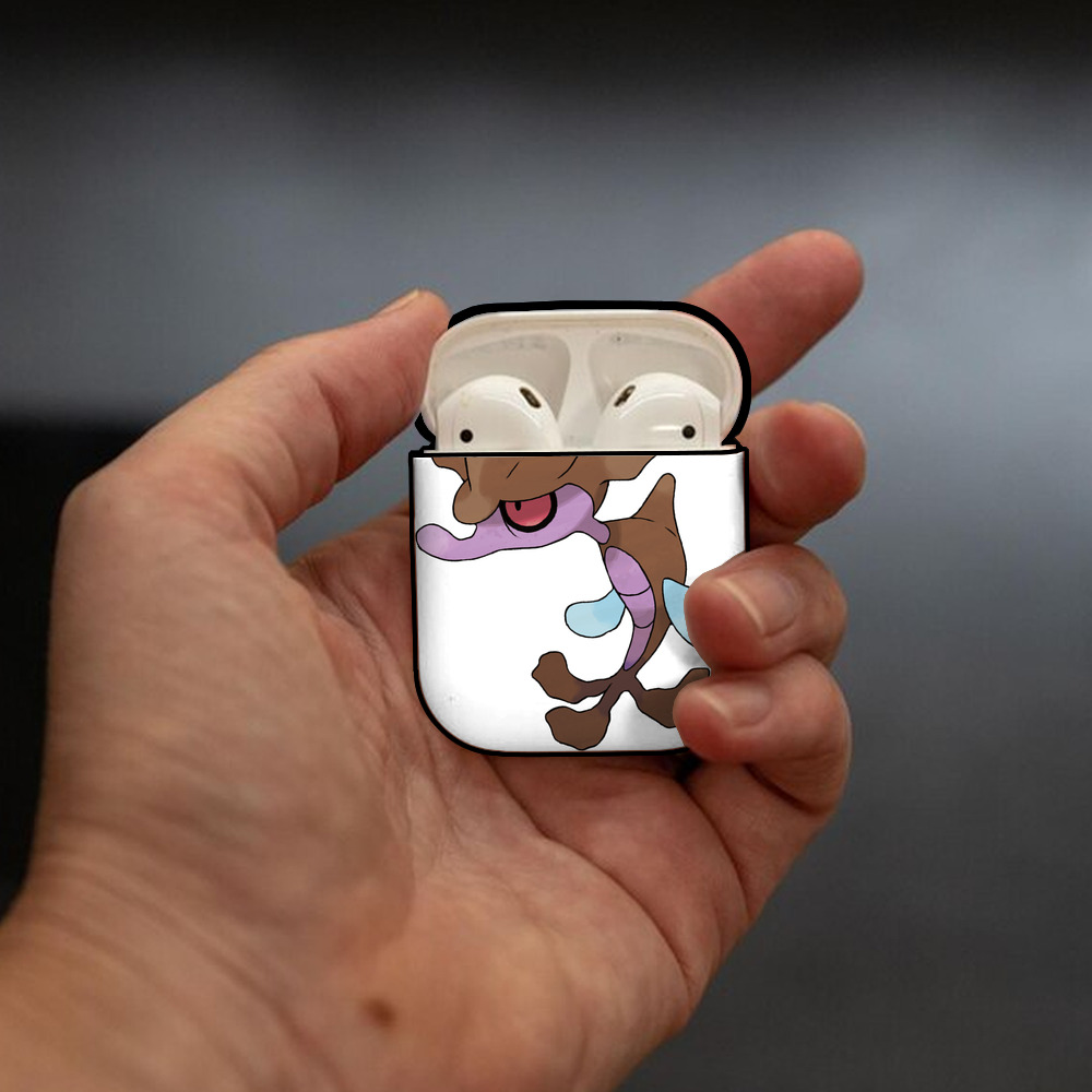 ポケットモンスター Pokémon AirPods 第2世代保護ケース ハードシェル ブラック 耐衝撃・防指紋・カラビナ付き