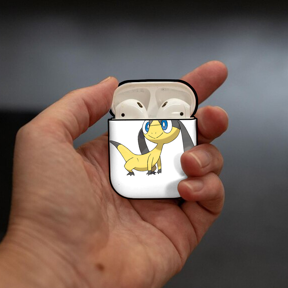 ポケットモンスター Pokémon AirPods 第2世代保護ケース ハードシェル ブラック 耐衝撃・防指紋・カラビナ付き