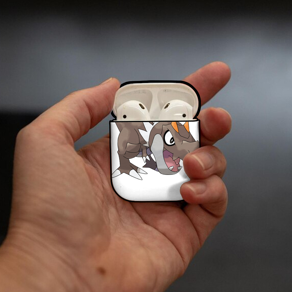 ポケットモンスター Pokémon AirPods 第2世代保護ケース ハードシェル ブラック 耐衝撃・防指紋・カラビナ付き
