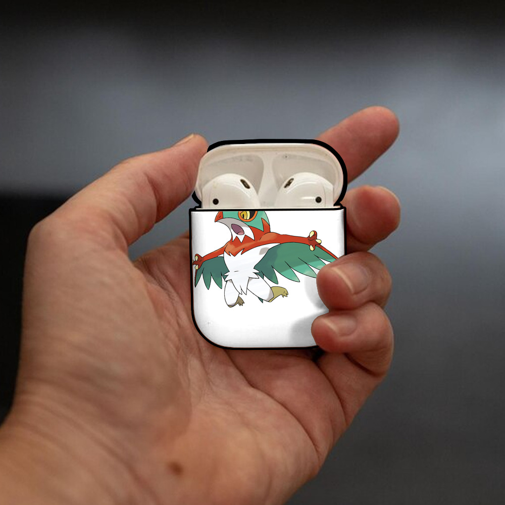 ポケットモンスター Pokémon AirPods 第2世代保護ケース ハードシェル ブラック 耐衝撃・防指紋・カラビナ付き