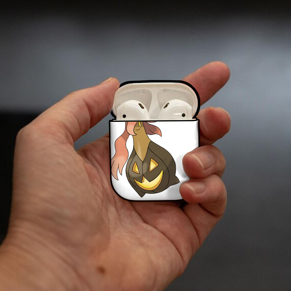 ポケットモンスター Pokémon AirPods 第2世代保護ケース ハードシェル ブラック 耐衝撃・防指紋・カラビナ付き