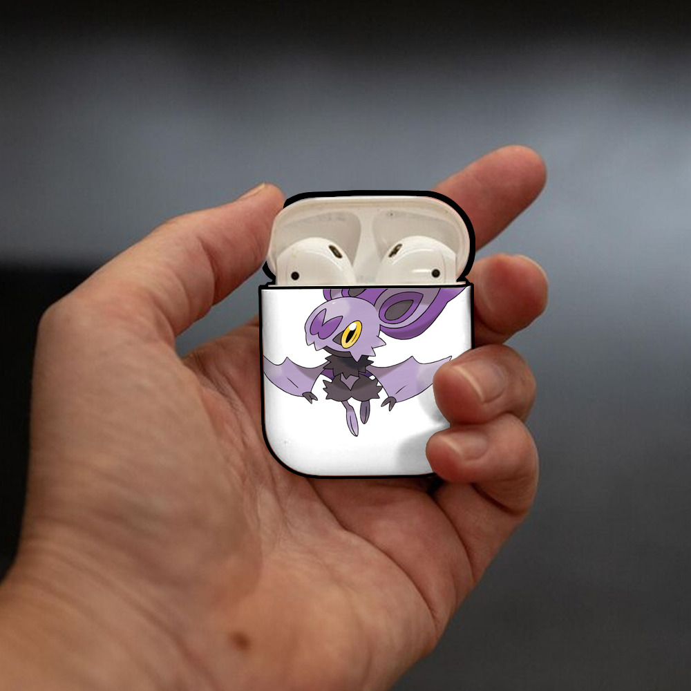 ポケットモンスター Pokémon AirPods 第2世代保護ケース ハードシェル ブラック 耐衝撃・防指紋・カラビナ付き