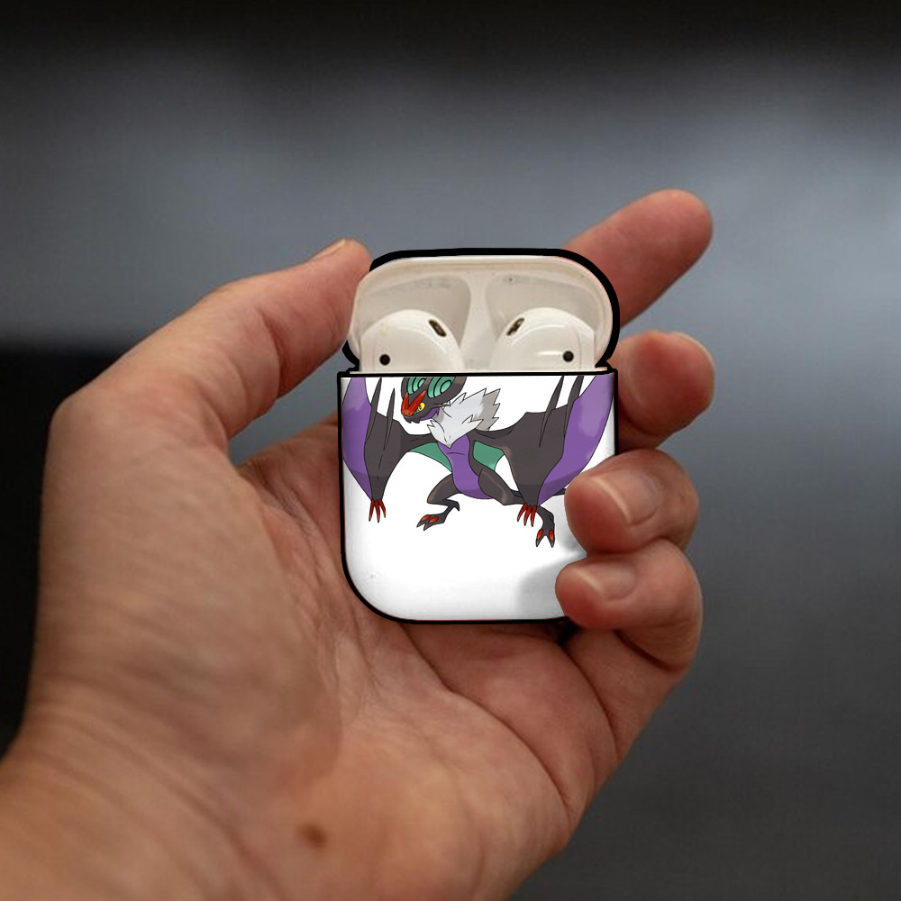 ポケットモンスター Pokémon AirPods 第2世代保護ケース ハードシェル ブラック 耐衝撃・防指紋・カラビナ付き