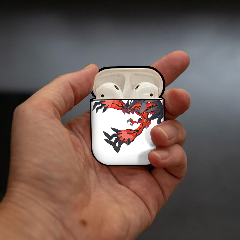 ポケットモンスター Pokémon AirPods 第2世代保護ケース ハードシェル ブラック 耐衝撃・防指紋・カラビナ付き