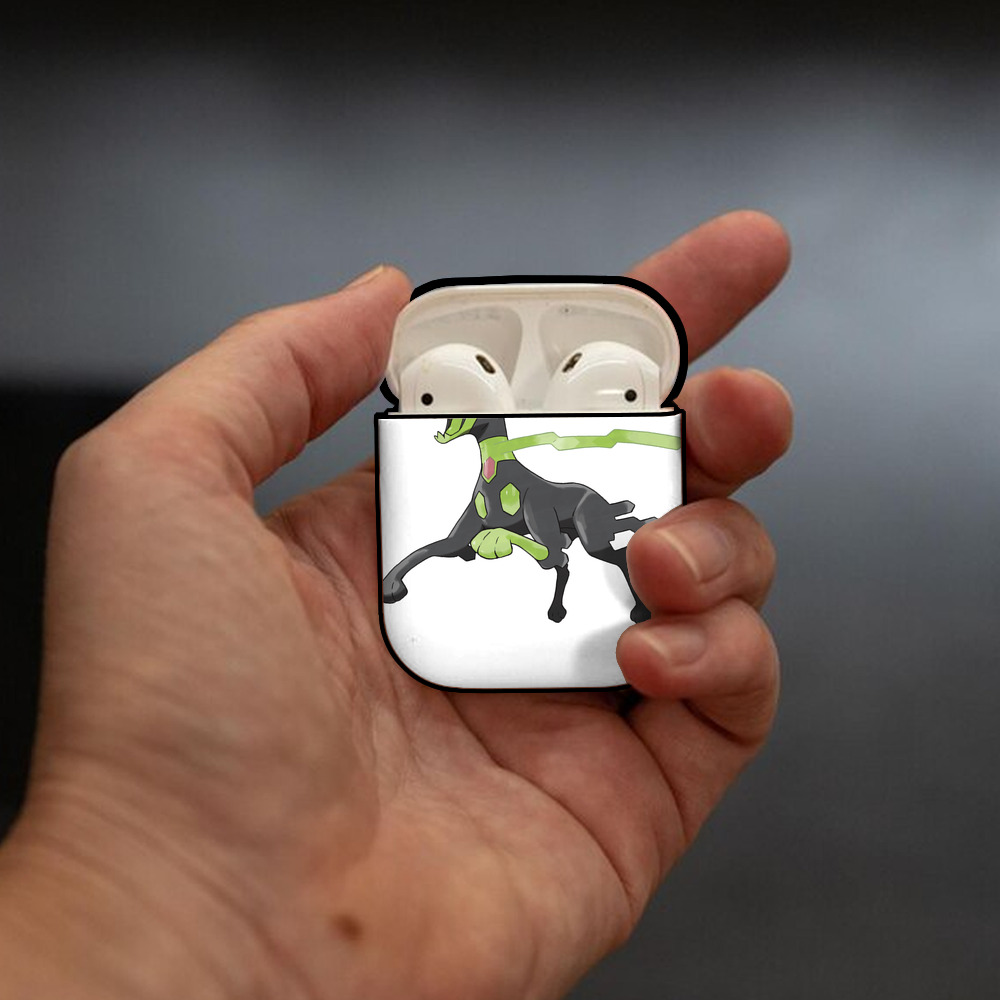 ポケットモンスター Pokémon AirPods 第2世代保護ケース ハードシェル ブラック 耐衝撃・防指紋・カラビナ付き