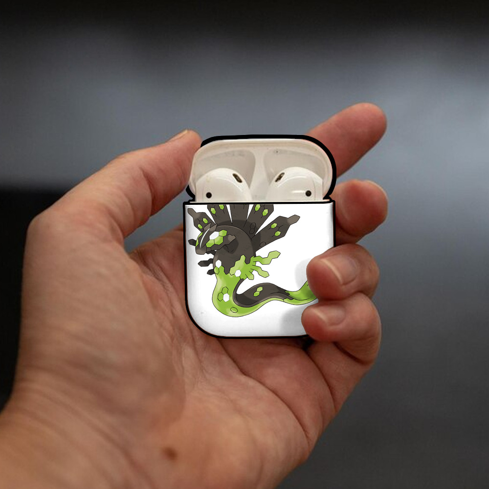ポケットモンスター Pokémon AirPods 第2世代保護ケース ハードシェル ブラック 耐衝撃・防指紋・カラビナ付き