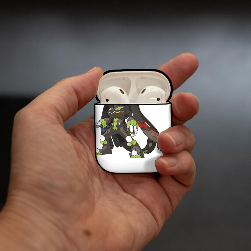 ポケットモンスター Pokémon AirPods 第2世代保護ケース ハードシェル ブラック 耐衝撃・防指紋・カラビナ付き