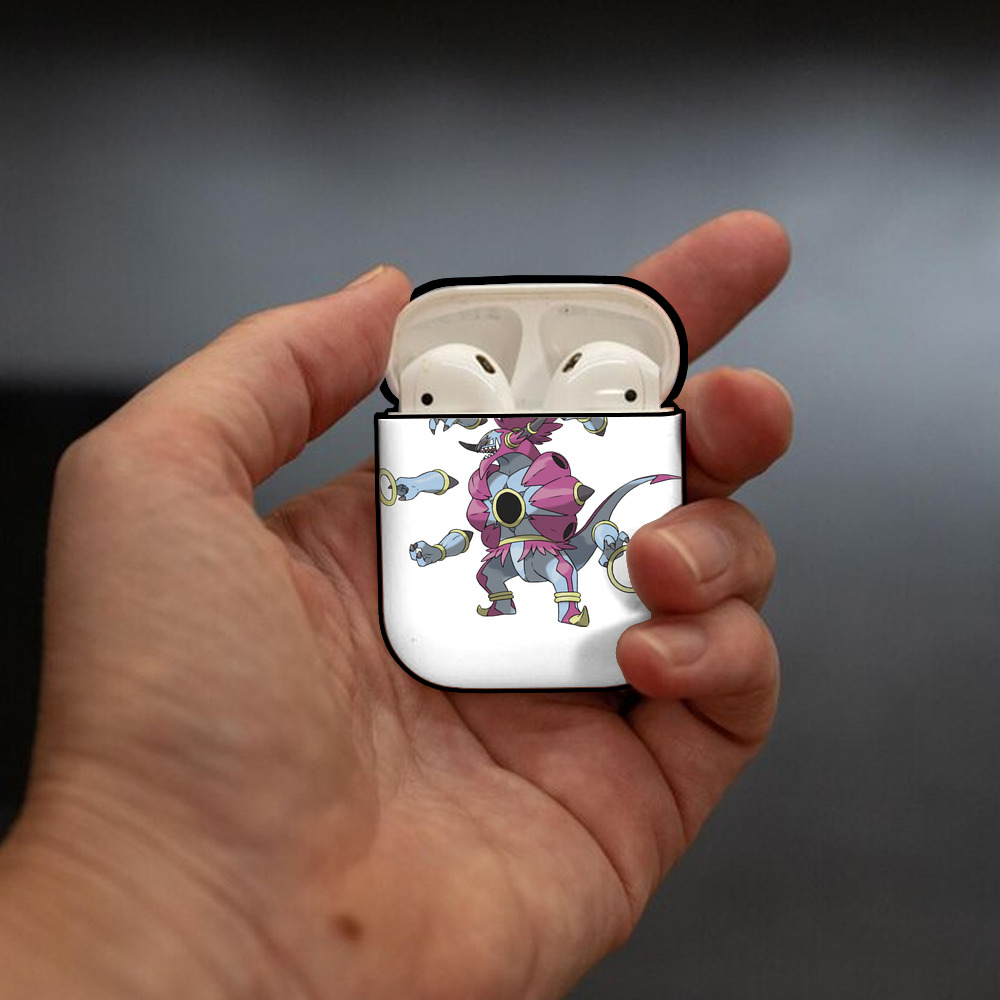 ポケットモンスター Pokémon AirPods 第2世代保護ケース ハードシェル ブラック 耐衝撃・防指紋・カラビナ付き