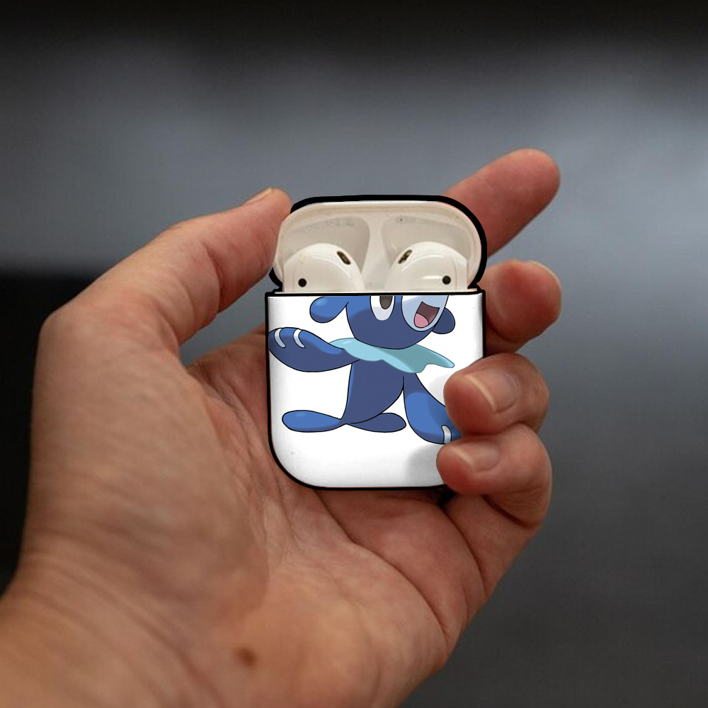 ポケットモンスター Pokémon AirPods 第2世代保護ケース ハードシェル ブラック 耐衝撃・防指紋・カラビナ付き