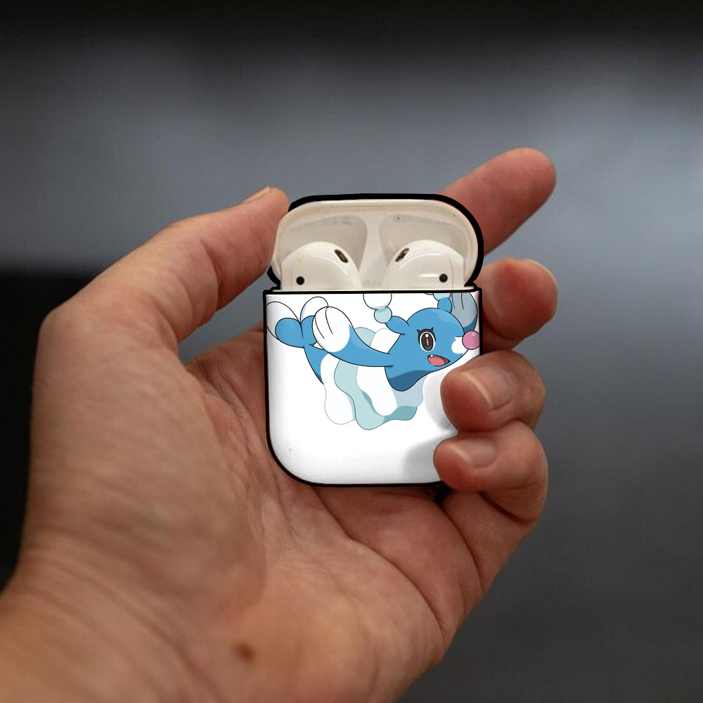 ポケットモンスター Pokémon AirPods 第2世代保護ケース ハードシェル ブラック 耐衝撃・防指紋・カラビナ付き