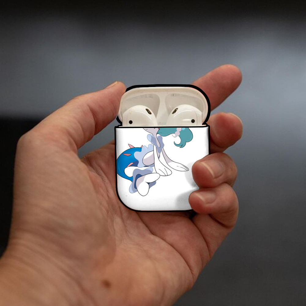 ポケットモンスター Pokémon AirPods 第2世代保護ケース ハードシェル ブラック 耐衝撃・防指紋・カラビナ付き