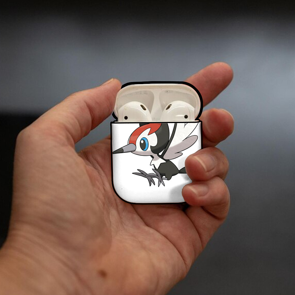ポケットモンスター Pokémon AirPods 第2世代保護ケース ハードシェル ブラック 耐衝撃・防指紋・カラビナ付き