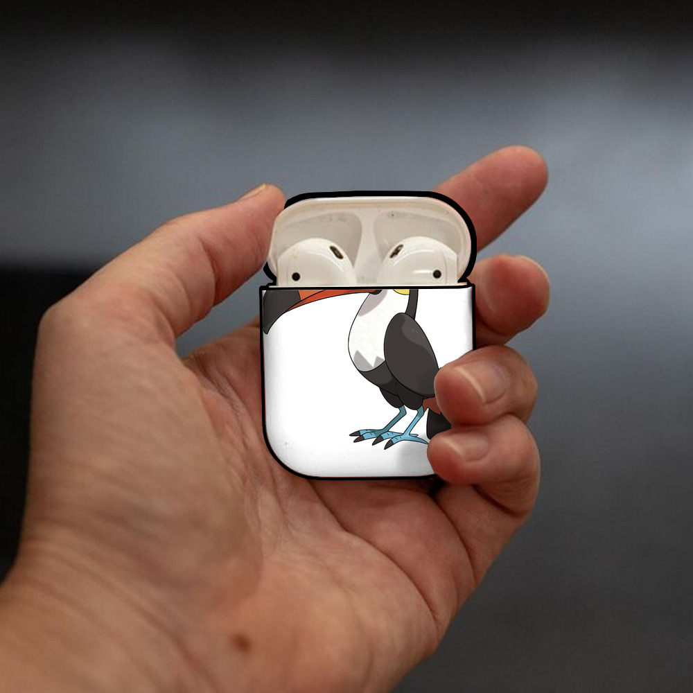 ポケットモンスター Pokémon AirPods 第2世代保護ケース ハードシェル ブラック 耐衝撃・防指紋・カラビナ付き