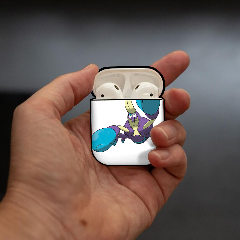 ポケットモンスター Pokémon AirPods 第2世代保護ケース ハードシェル ブラック 耐衝撃・防指紋・カラビナ付き