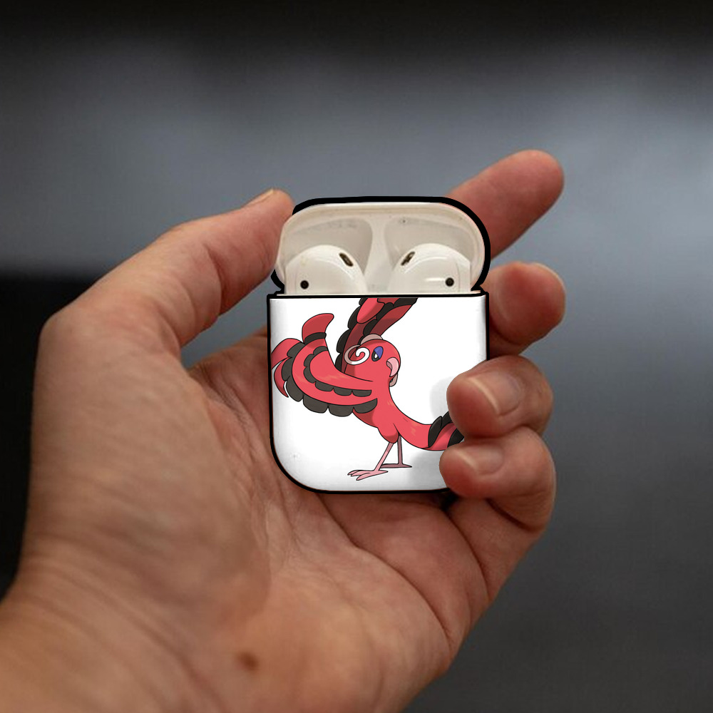 ポケットモンスター Pokémon AirPods 第2世代保護ケース ハードシェル ブラック 耐衝撃・防指紋・カラビナ付き