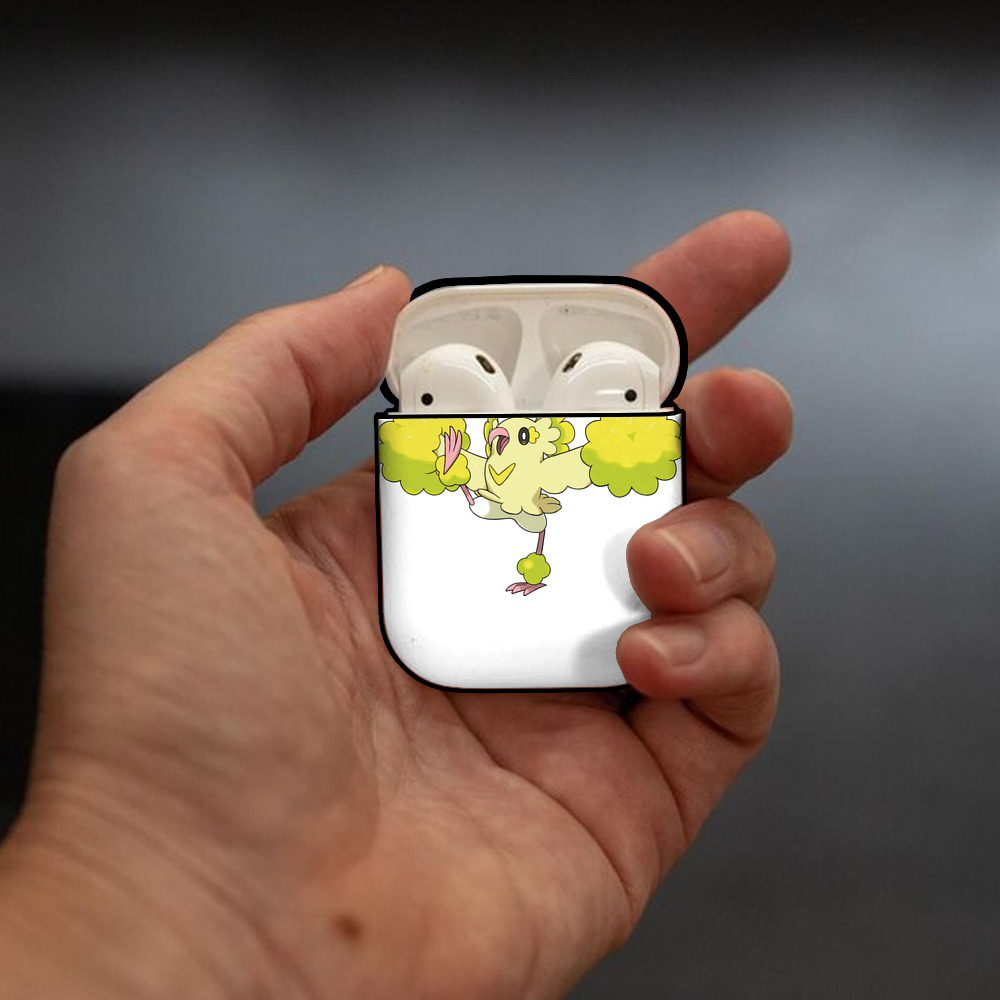 ポケットモンスター Pokémon AirPods 第2世代保護ケース ハードシェル ブラック 耐衝撃・防指紋・カラビナ付き