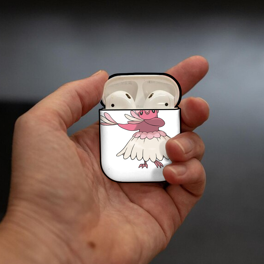 ポケットモンスター Pokémon AirPods 第2世代保護ケース ハードシェル ブラック 耐衝撃・防指紋・カラビナ付き