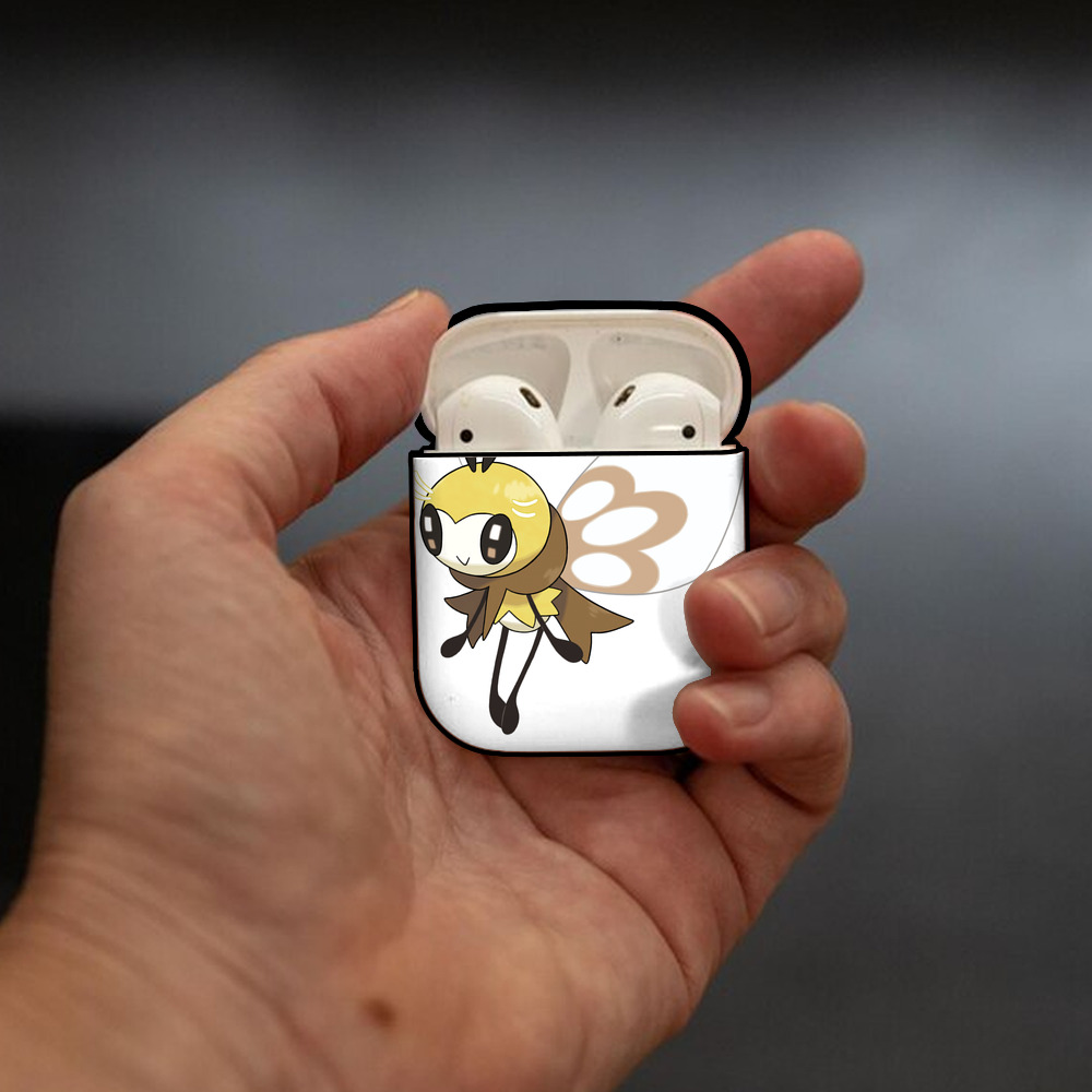 ポケットモンスター Pokémon AirPods 第2世代保護ケース ハードシェル ブラック 耐衝撃・防指紋・カラビナ付き