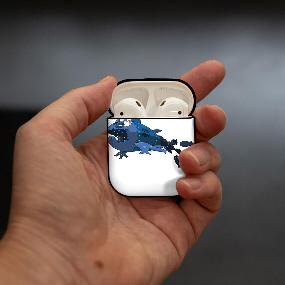 ポケットモンスター Pokémon AirPods 第2世代保護ケース ハードシェル ブラック 耐衝撃・防指紋・カラビナ付き