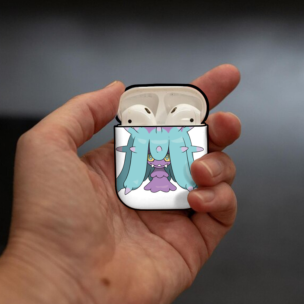 ポケットモンスター Pokémon AirPods 第2世代保護ケース ハードシェル ブラック 耐衝撃・防指紋・カラビナ付き