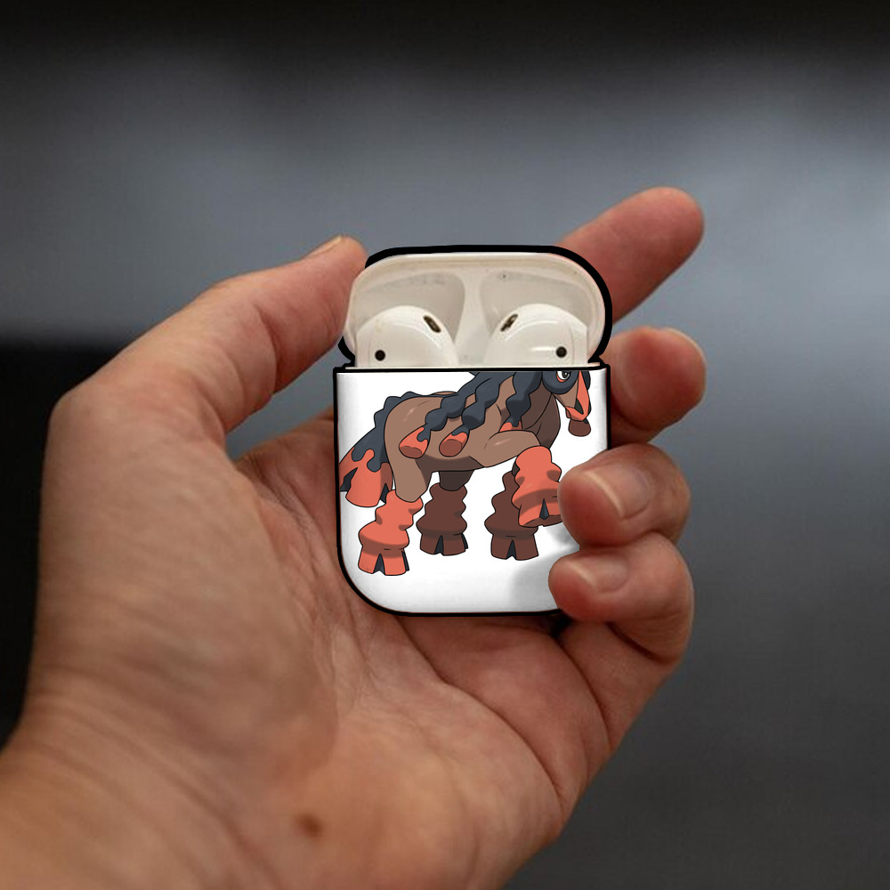 ポケットモンスター Pokémon AirPods 第2世代保護ケース ハードシェル ブラック 耐衝撃・防指紋・カラビナ付き