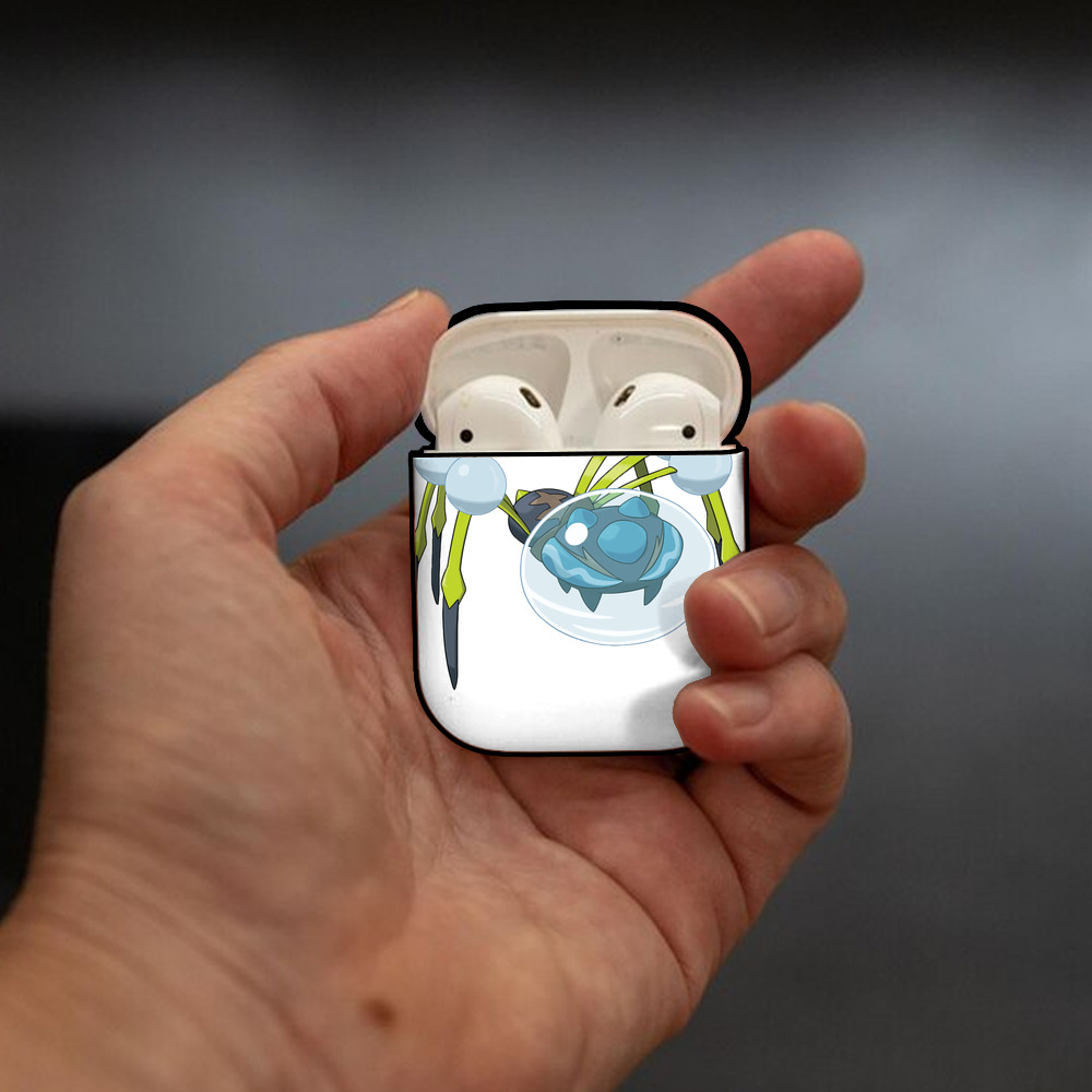 ポケットモンスター Pokémon AirPods 第2世代保護ケース ハードシェル ブラック 耐衝撃・防指紋・カラビナ付き