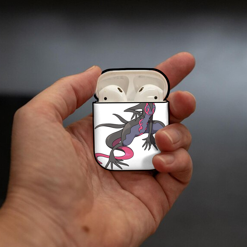 ポケットモンスター Pokémon AirPods 第2世代保護ケース ハードシェル ブラック 耐衝撃・防指紋・カラビナ付き
