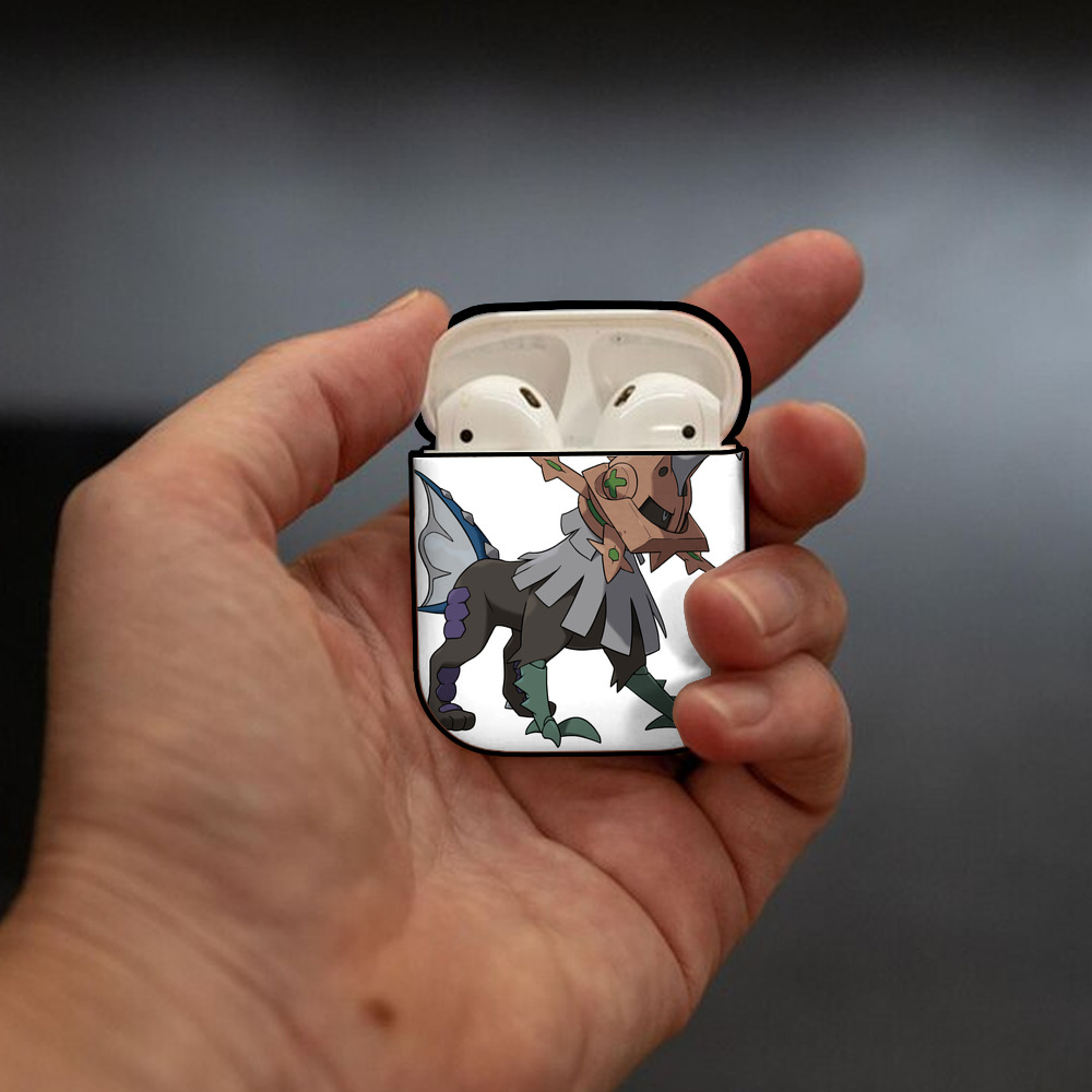 ポケットモンスター Pokémon AirPods 第2世代保護ケース ハードシェル ブラック 耐衝撃・防指紋・カラビナ付き
