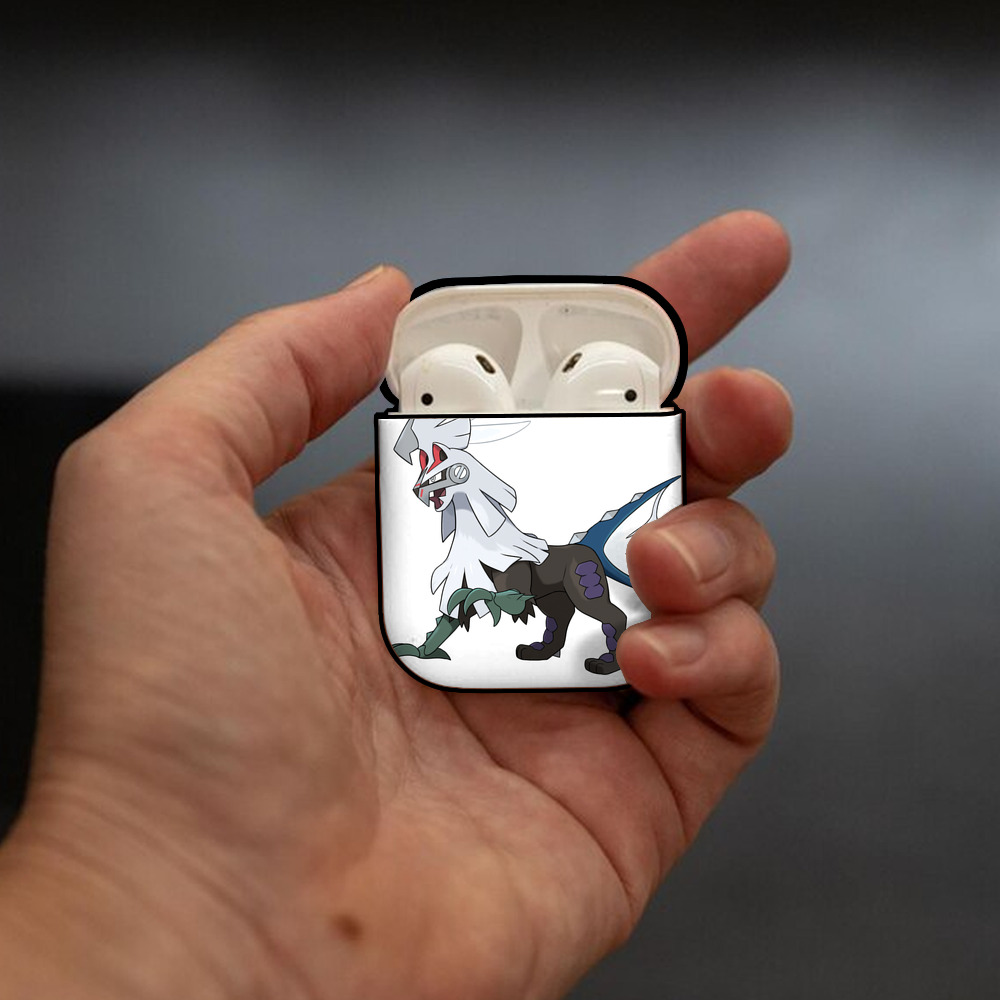 ポケットモンスター Pokémon AirPods 第2世代保護ケース ハードシェル ブラック 耐衝撃・防指紋・カラビナ付き