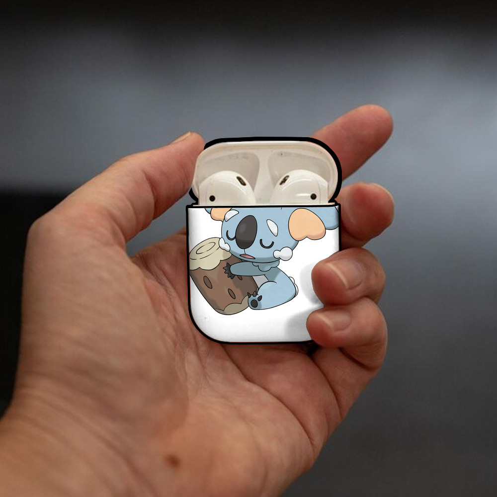 ポケットモンスター Pokémon AirPods 第2世代保護ケース ハードシェル ブラック 耐衝撃・防指紋・カラビナ付き