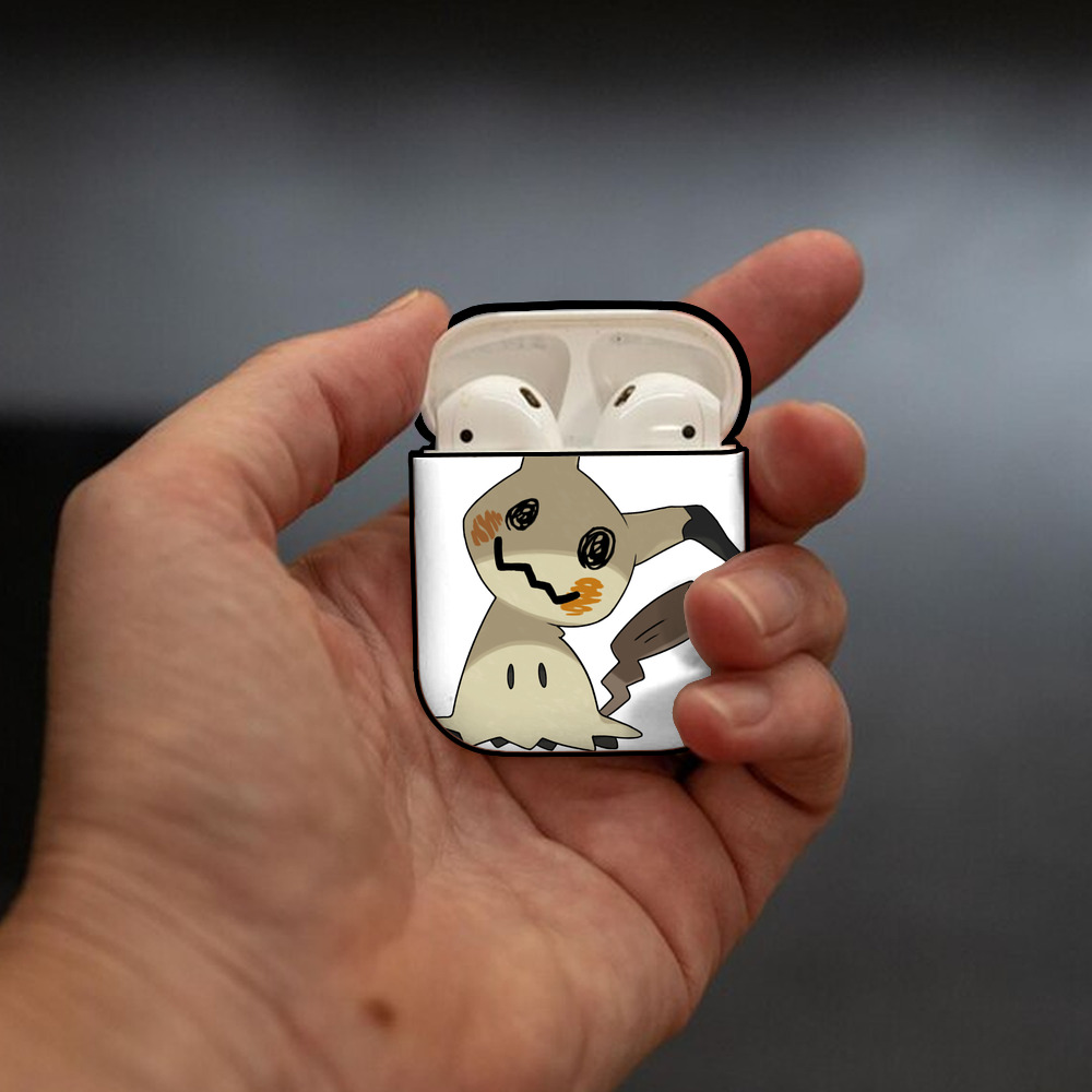 ポケットモンスター Pokémon AirPods 第2世代保護ケース ハードシェル ブラック 耐衝撃・防指紋・カラビナ付き