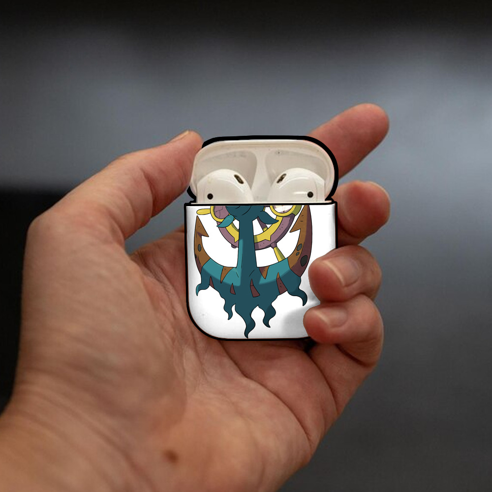 ポケットモンスター Pokémon AirPods 第2世代保護ケース ハードシェル ブラック 耐衝撃・防指紋・カラビナ付き