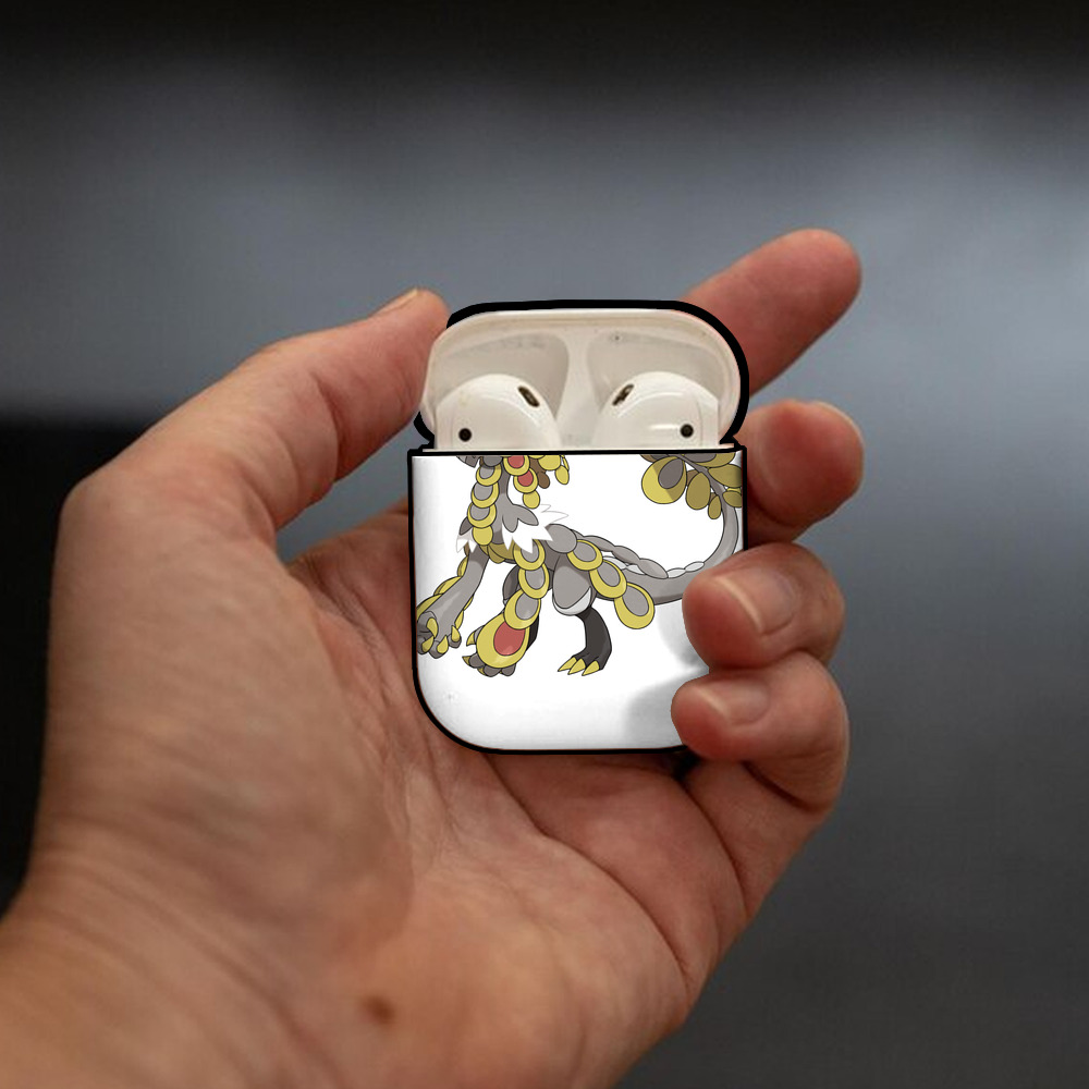 ポケットモンスター Pokémon AirPods 第2世代保護ケース ハードシェル ブラック 耐衝撃・防指紋・カラビナ付き
