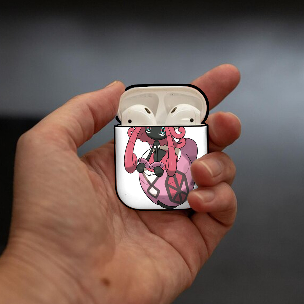 ポケットモンスター Pokémon AirPods 第2世代保護ケース ハードシェル ブラック 耐衝撃・防指紋・カラビナ付き