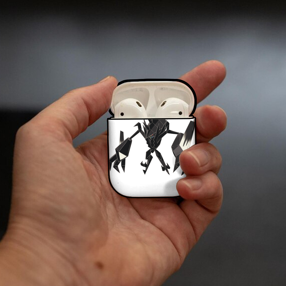 ポケットモンスター Pokémon AirPods 第2世代保護ケース ハードシェル ブラック 耐衝撃・防指紋・カラビナ付き