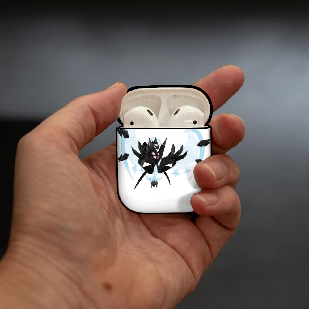 ポケットモンスター Pokémon AirPods 第2世代保護ケース ハードシェル ブラック 耐衝撃・防指紋・カラビナ付き