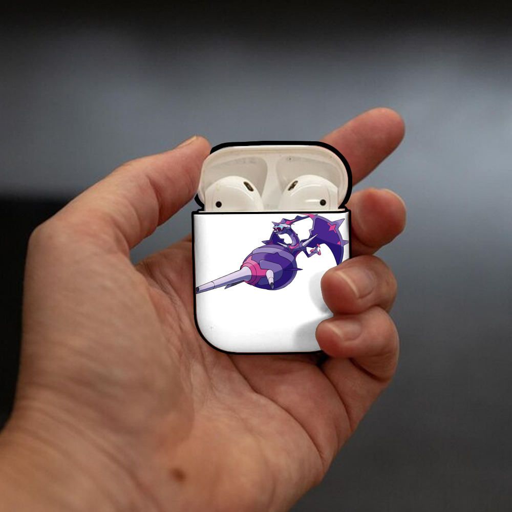 ポケットモンスター Pokémon AirPods 第2世代保護ケース ハードシェル ブラック 耐衝撃・防指紋・カラビナ付き