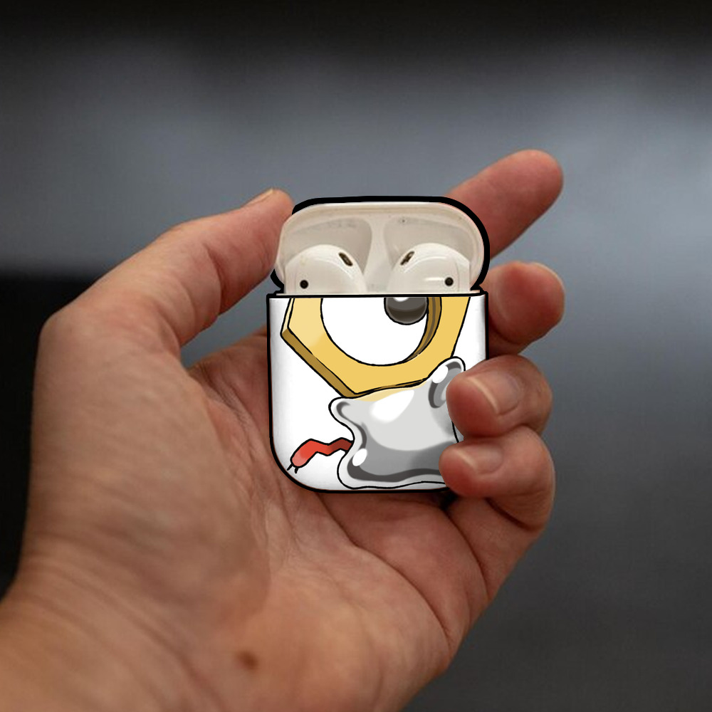 ポケットモンスター Pokémon AirPods 第2世代保護ケース ハードシェル ブラック 耐衝撃・防指紋・カラビナ付き