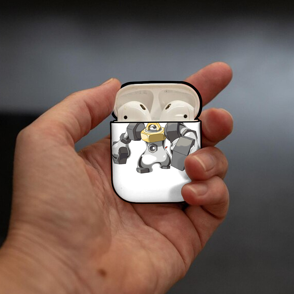 ポケットモンスター Pokémon AirPods 第2世代保護ケース ハードシェル ブラック 耐衝撃・防指紋・カラビナ付き