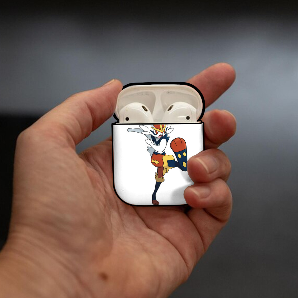 ポケットモンスター Pokémon AirPods 第2世代保護ケース ハードシェル ブラック 耐衝撃・防指紋・カラビナ付き