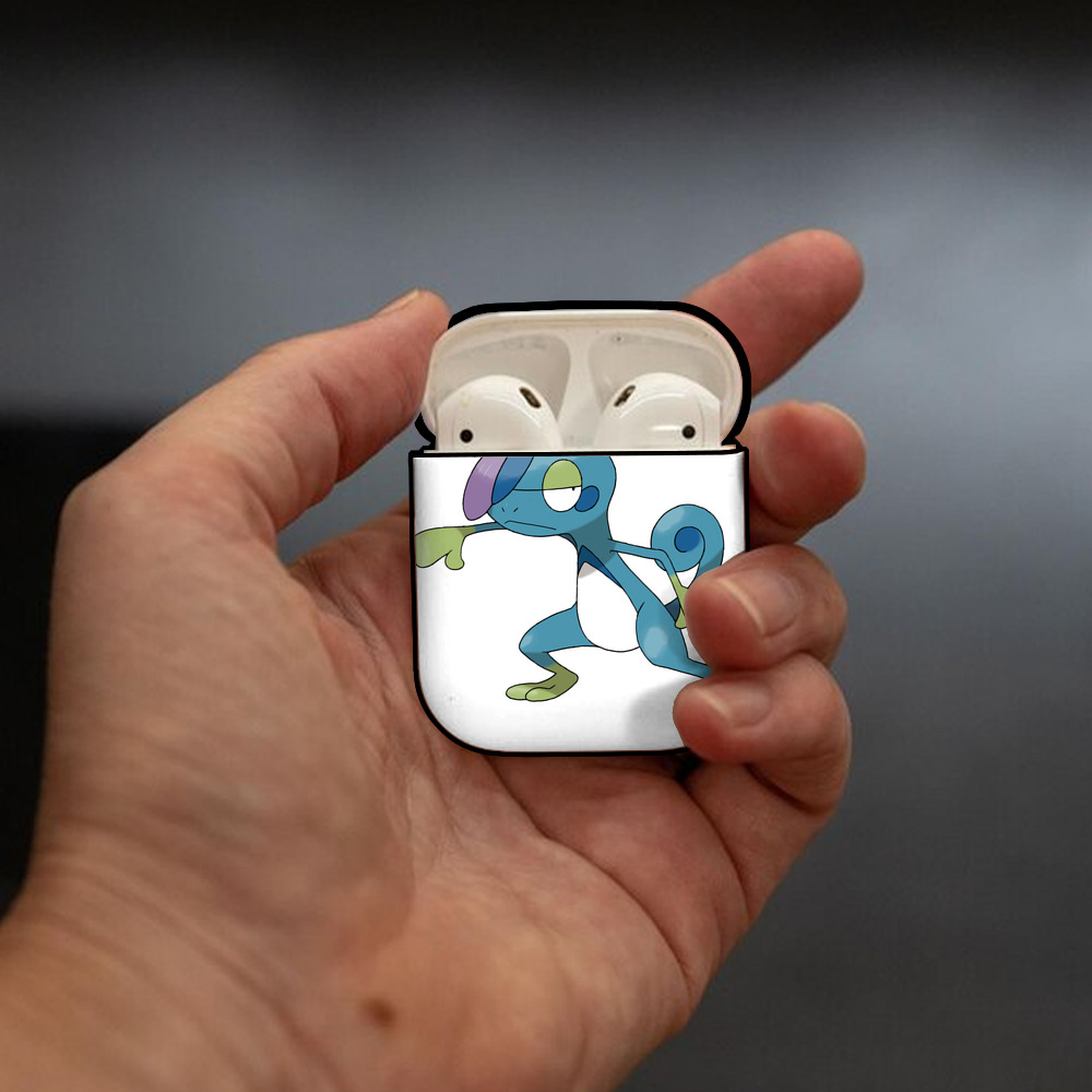 ポケットモンスター Pokémon AirPods 第2世代保護ケース ハードシェル ブラック 耐衝撃・防指紋・カラビナ付き