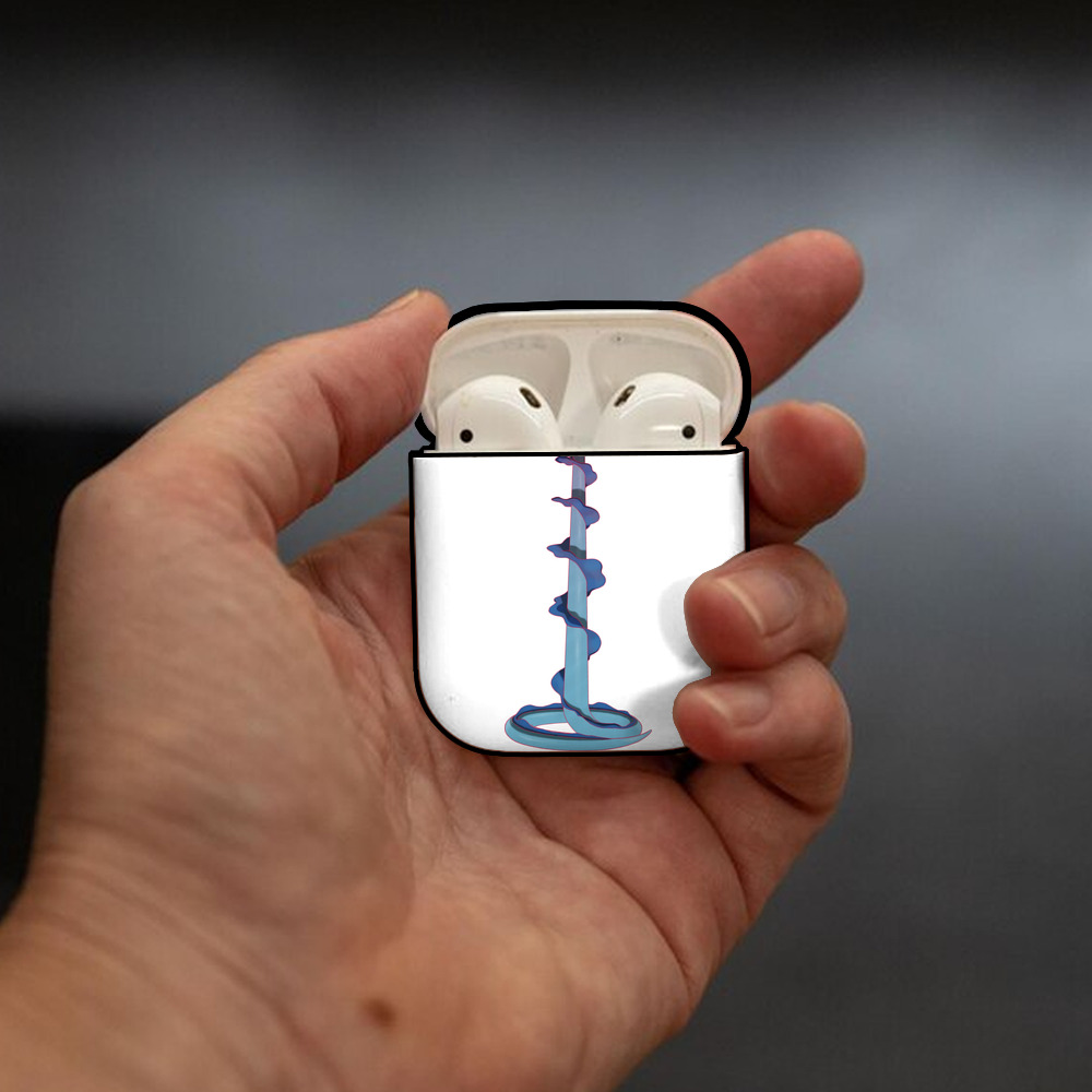 ポケットモンスター Pokémon AirPods 第2世代保護ケース ハードシェル ブラック 耐衝撃・防指紋・カラビナ付き