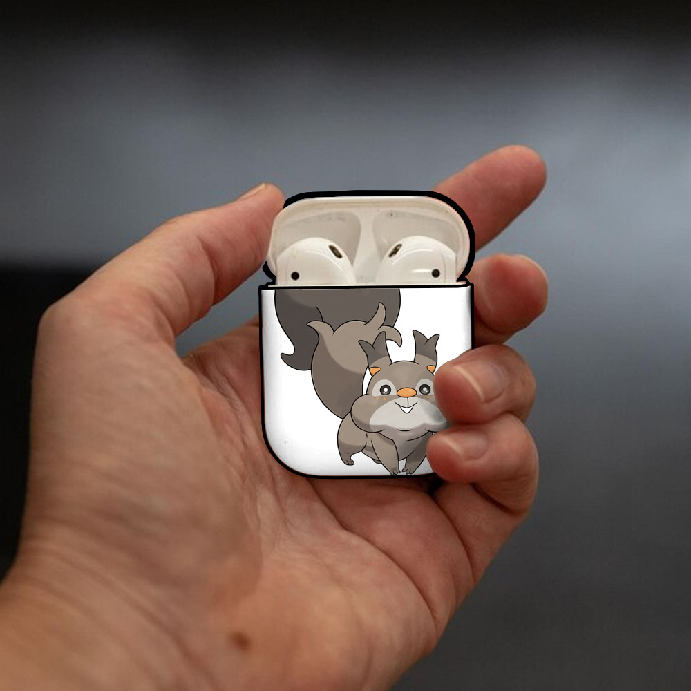 ポケットモンスター Pokémon AirPods 第2世代保護ケース ハードシェル ブラック 耐衝撃・防指紋・カラビナ付き