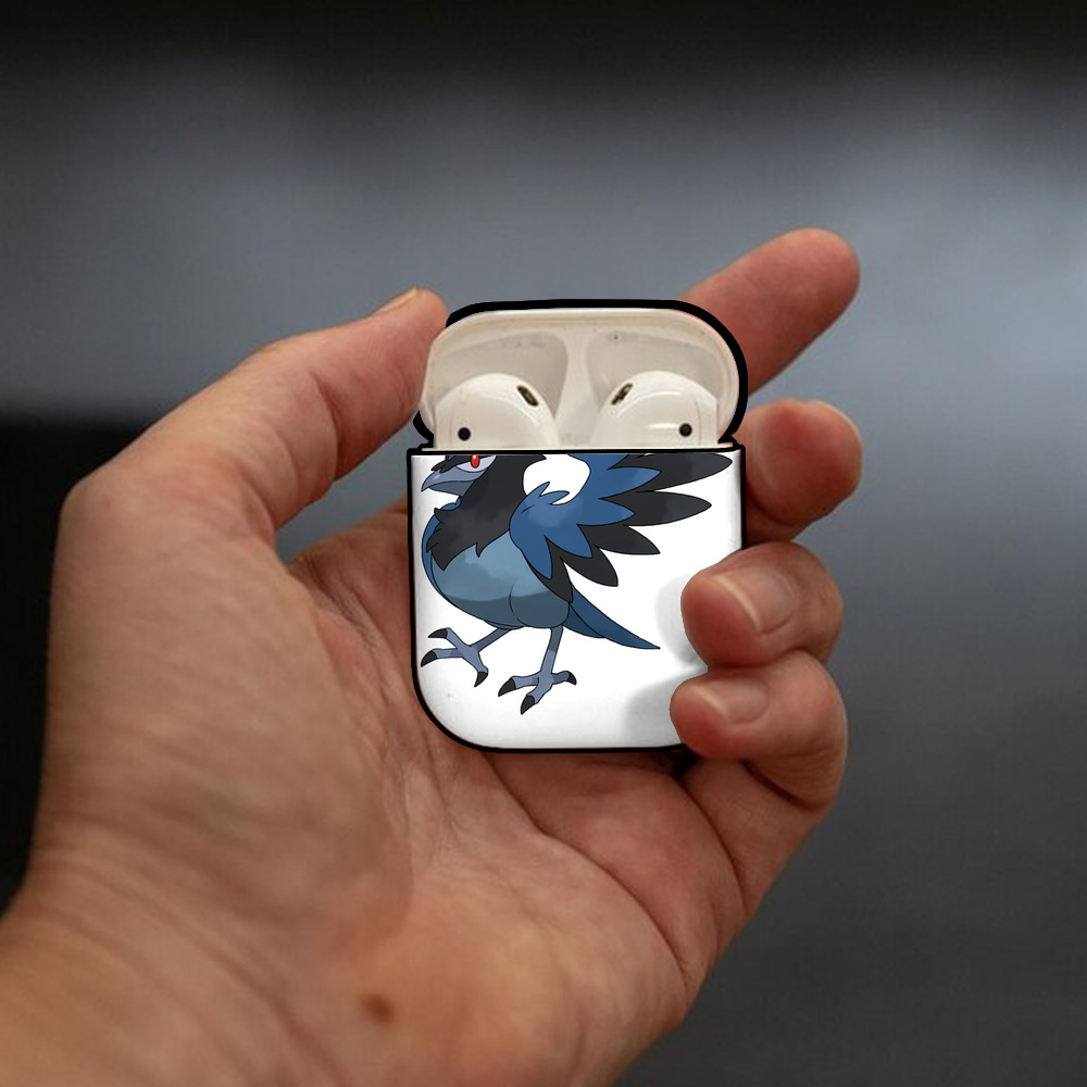 ポケットモンスター Pokémon AirPods 第2世代保護ケース ハードシェル ブラック 耐衝撃・防指紋・カラビナ付き