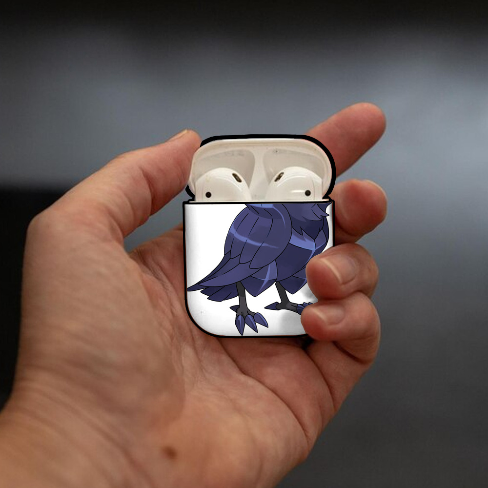 ポケットモンスター Pokémon AirPods 第2世代保護ケース ハードシェル ブラック 耐衝撃・防指紋・カラビナ付き