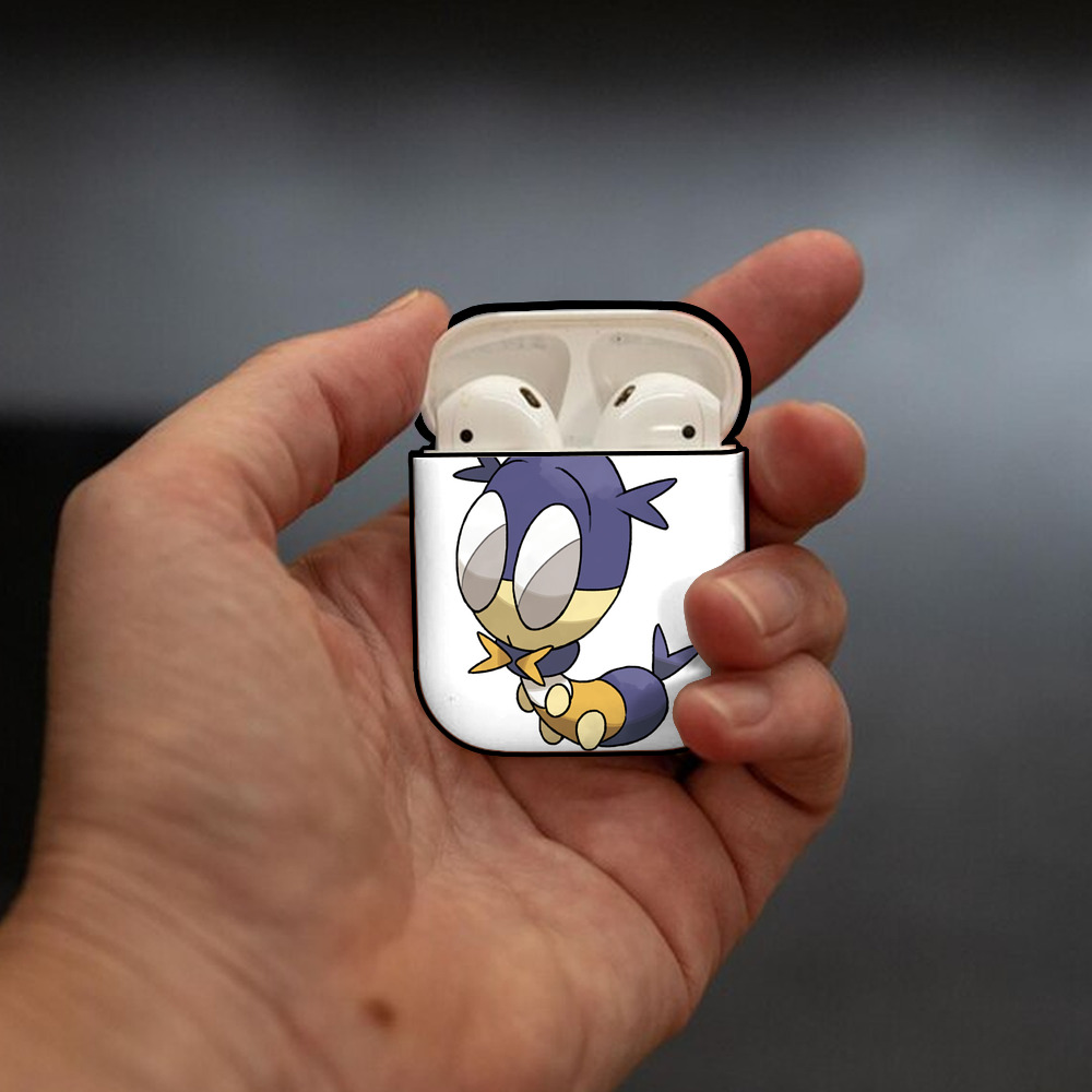 ポケットモンスター Pokémon AirPods 第2世代保護ケース ハードシェル ブラック 耐衝撃・防指紋・カラビナ付き