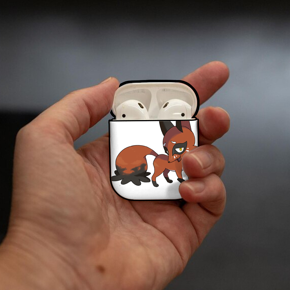ポケットモンスター Pokémon AirPods 第2世代保護ケース ハードシェル ブラック 耐衝撃・防指紋・カラビナ付き