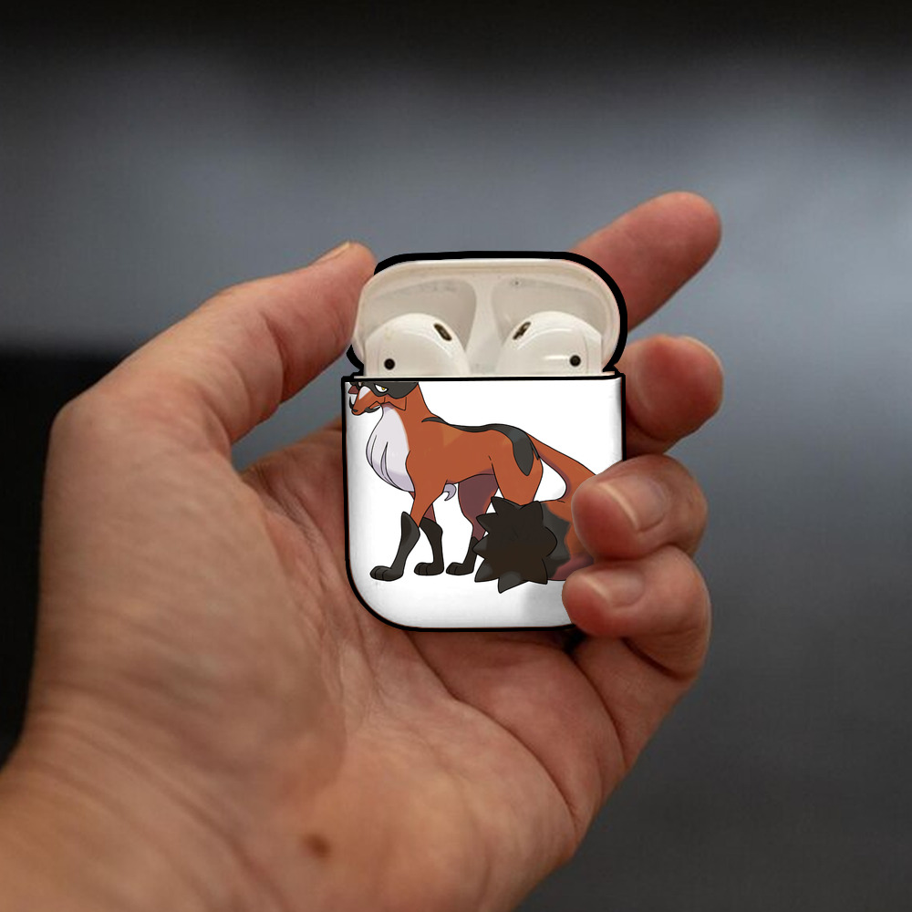 ポケットモンスター Pokémon AirPods 第2世代保護ケース ハードシェル ブラック 耐衝撃・防指紋・カラビナ付き